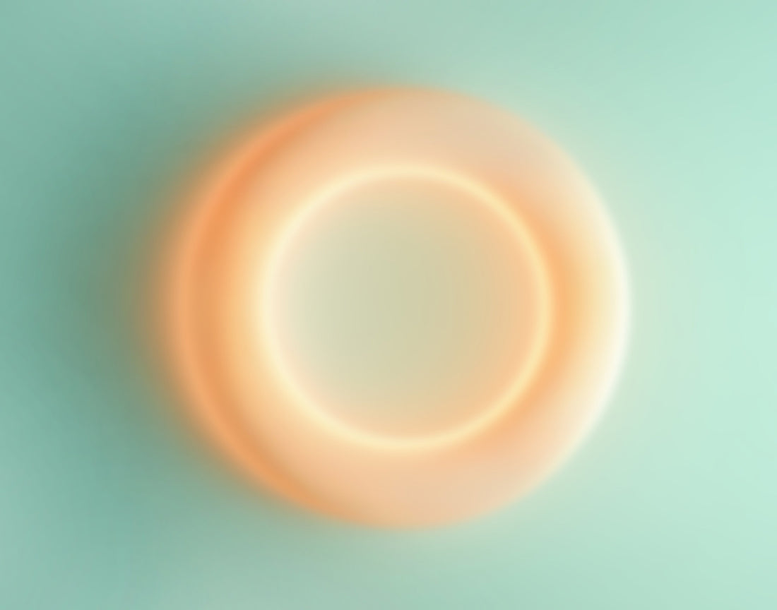 Yellow circular artwork from the O collection