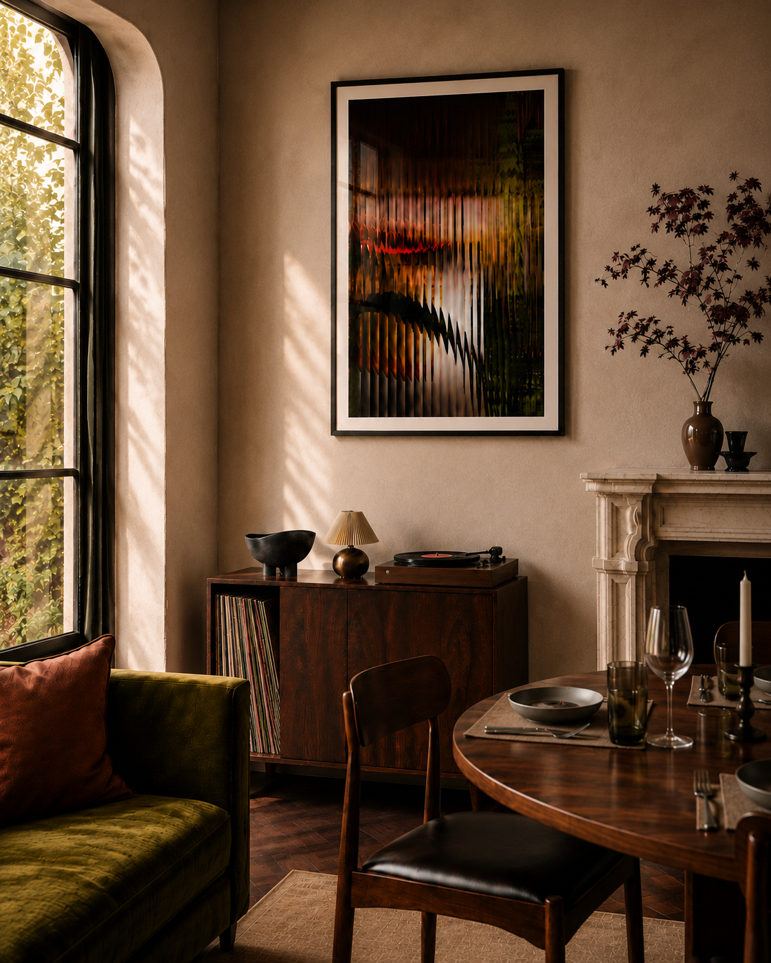 Artwork in a contemporary interior project setting