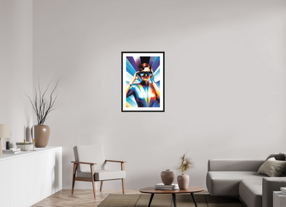 50 x 75 cm, 5-CM-Hmü-photorag-ultra-s-FrHamburg-OakBlack20mm-PPNWhite5CM I See You - I