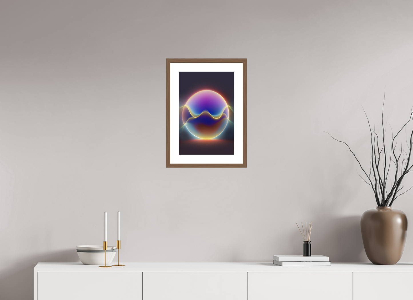 30 x 45 cm, 5-CM-Hmü-photorag-ultra-s-FrHamburg-Walnut20mm-PPNWhite5CM Matter in Time - I