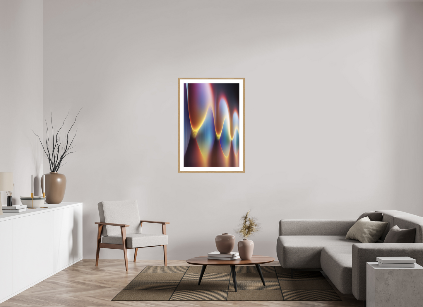 70 x 105 cm, 5-CM-Hmü-photorag-ultra-s-FrHamburg-EikenNatuur20mm-PPNWhite5CM Matter in Time - III