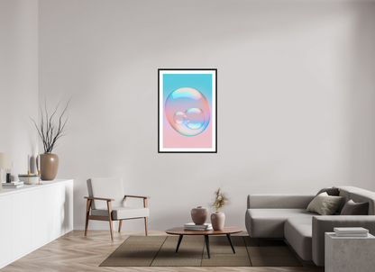 70 x 105 cm, 5-CM-Hmü-photorag-ultra-s-FrHamburg-OakBlack20mm-PPNWhite5CM Bubble Up ww