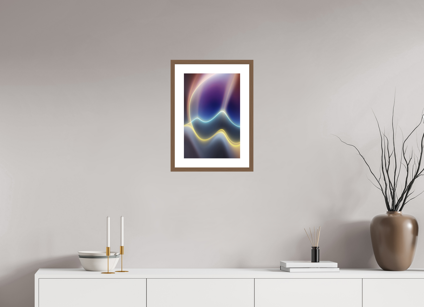 30 x 45 cm, 5-CM-Hmü-photorag-ultra-s-FrHamburg-Walnut20mm-PPNWhite5CM Matter in Time - V