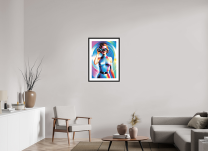50 x 75 cm, 5-CM-Hmü-photorag-ultra-s-FrHamburg-OakBlack20mm-PPNWhite5CM I See You - III