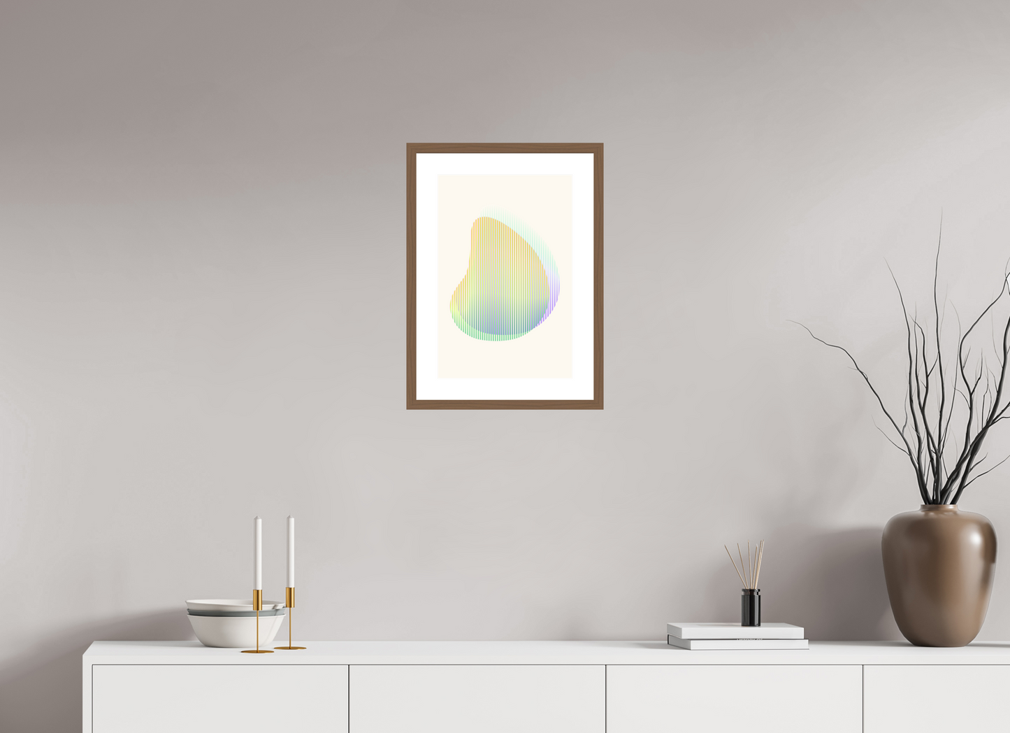30 x 45 cm, 5-CM-Hmü-photorag-ultra-s-FrHamburg-Walnut20mm-PPNWhite5CM Perception - II