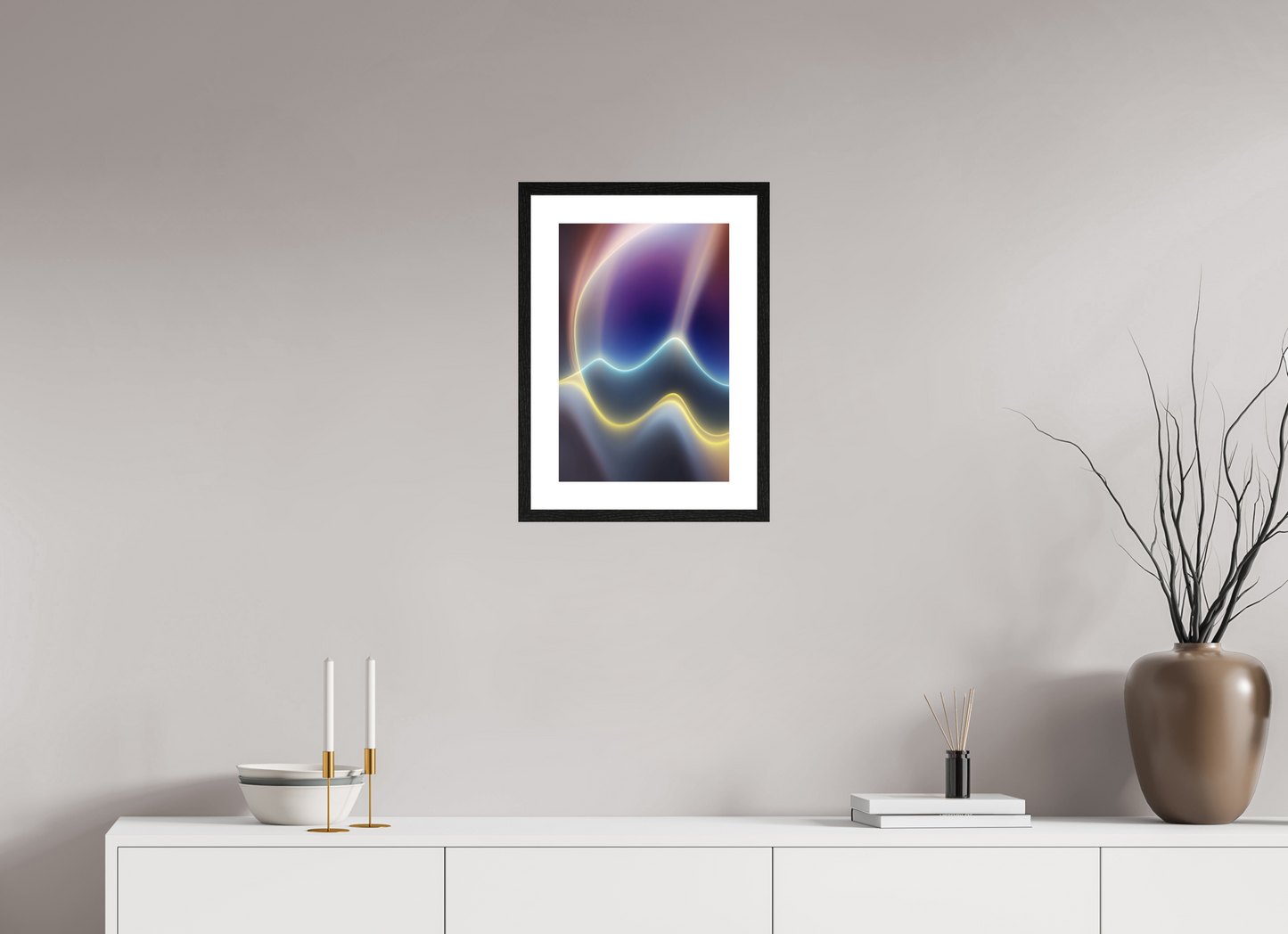 30 x 45 cm, 5-CM-Hmü-photorag-ultra-s-FrHamburg-OakBlack20mm-PPNWhite5CM Matter in Time - V