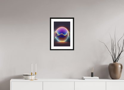 30 x 45 cm, 5-CM-Hmü-photorag-ultra-s-FrHamburg-OakBlack20mm-PPNWhite5CM Matter in Time - I