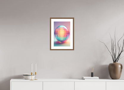 30 x 45 cm, 5-CM-Hmü-photorag-ultra-s-FrHamburg-Walnut20mm-PPNWhite5CM Let's have a Ball - ww