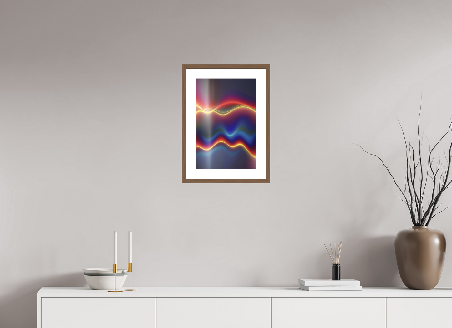 30 x 45 cm, 5-CM-Hmü-photorag-ultra-s-FrHamburg-Walnut20mm-PPNWhite5CM Matter in Time - VI