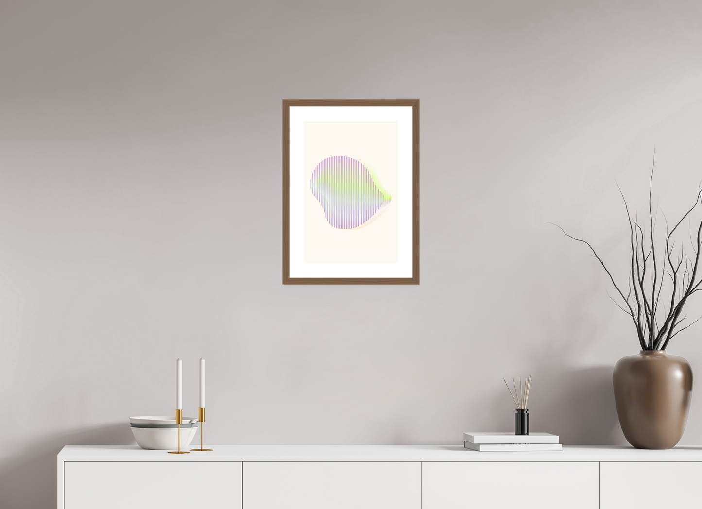 30 x 45 cm, 5-CM-Hmü-photorag-ultra-s-FrHamburg-Walnut20mm-PPNWhite5CM Perception - I
