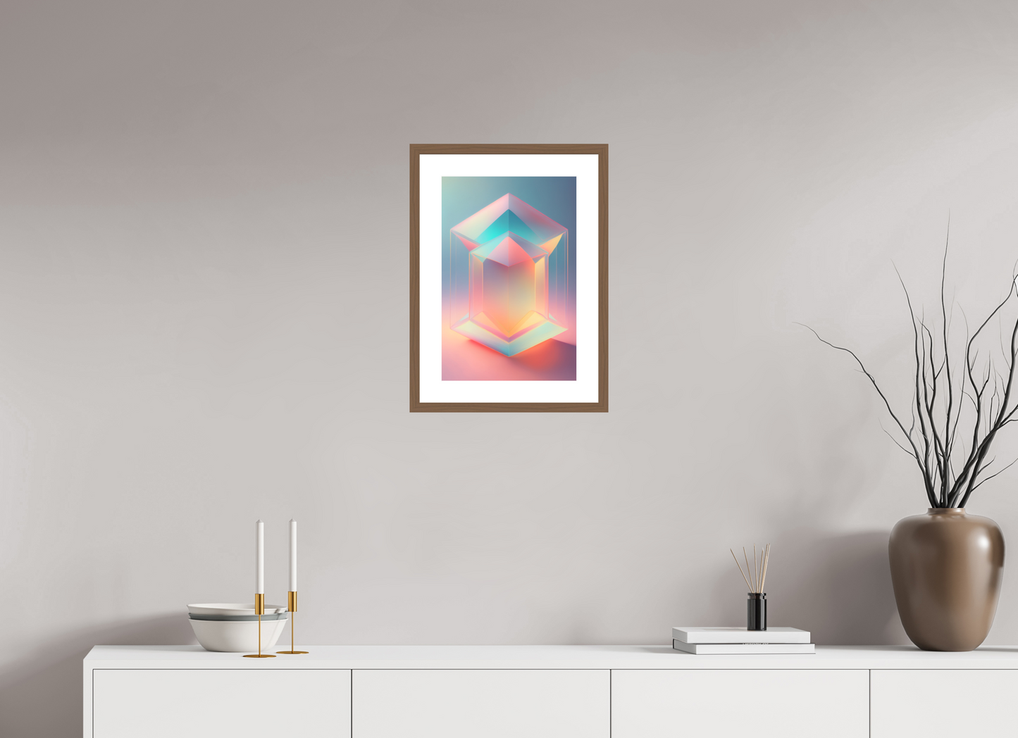 30 x 45 cm, 5-CM-Hmü-photorag-ultra-s-FrHamburg-Walnut20mm-PPNWhite5CM Glass Shapes ww