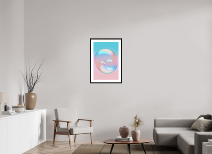 50 x 75 cm, 5-CM-Hmü-photorag-ultra-s-FrHamburg-OakBlack20mm-PPNWhite5CM Bubble Up ww