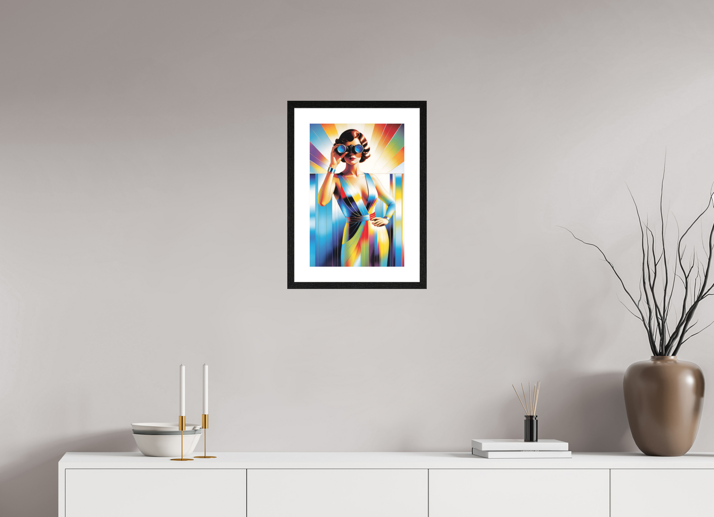 30 x 45 cm, 5-CM-Hmü-photorag-ultra-s-FrHamburg-OakBlack20mm-PPNWhite5CM I See You - II